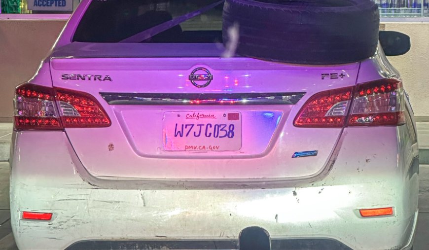 ক্যালিফোর্নিয়ায় হাতে আঁকা নম্বর প্লেট, আটক চালক