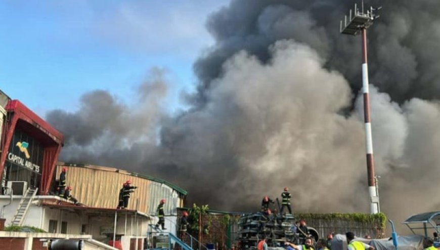 শাহজালাল বিমানবন্দরের কার্গো ভিলেজে আগুন, ৬ ঘণ্টা পর নিয়ন্ত্রণে