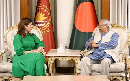 আওয়ামী লীগ নির্বাচনে অংশ নিতে পারবে না: যুক্তরাজ্যের মন্ত্রীকে প্রধান উপদেষ্টা