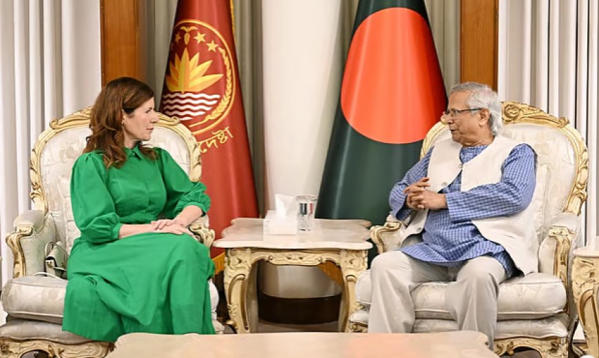 আওয়ামী লীগ নির্বাচনে অংশ নিতে পারবে না: যুক্তরাজ্যের মন্ত্রীকে প্রধান উপদেষ্টা