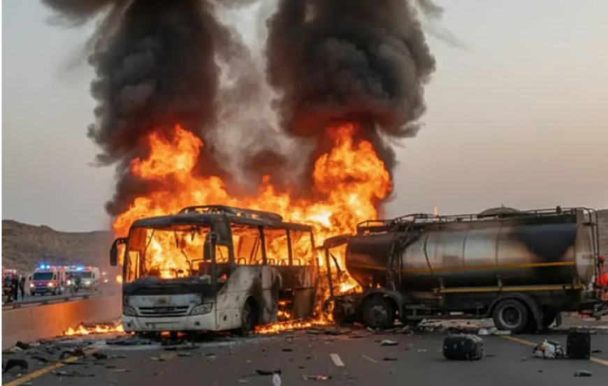 মদিনার পথে বাস–ট্যাঙ্কার সংঘর্ষে ৪২ ওমরাহ যাত্রীর মৃত্যু