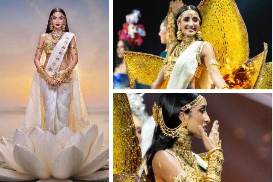 জামদানি–শাপলায় ‘দ্য কুইন অব বেঙ্গল’ মিথিলা