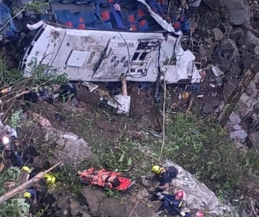 কলম্বিয়ায় গভীর খাদে বাস, ১৬ শিক্ষার্থী নিহত