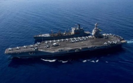 মিশন থামিয়ে বন্দরে ফিরছে অগ্নিকাণ্ডে ক্ষতিগ্রস্ত ইউএসএস জেরাল্ড আর ফোর্ড