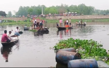জামালপুরে ভাসমান ভেঙে পড়ায় নদীতে ডুবে ৪ শিশুর মৃত্যু
