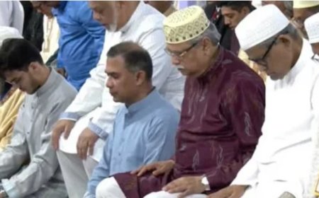 জাতীয় ঈদগাহে ঈদের নামাজ আদায় রাষ্ট্রপতি-প্রধানমন্ত্রীর