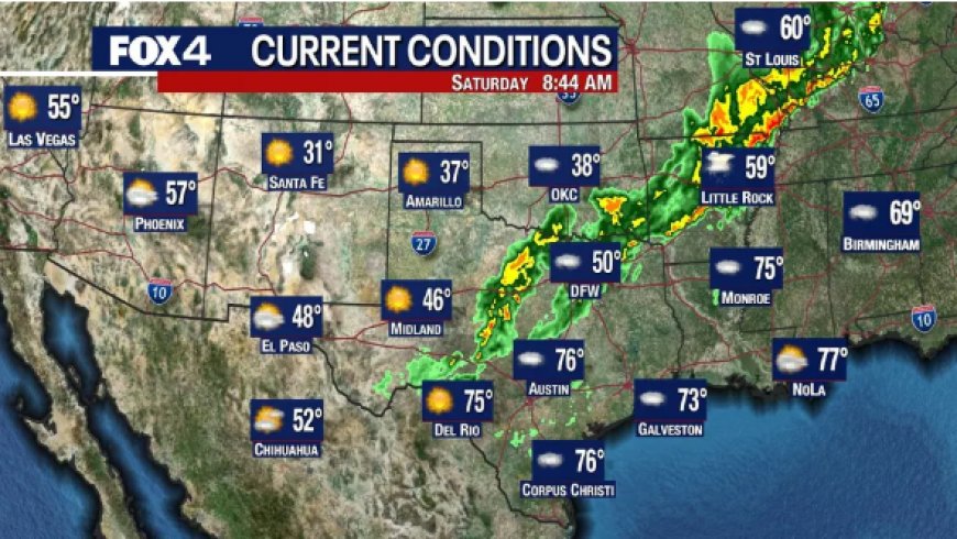 ডালাসে বৃষ্টি ও আকস্মিক বন্যার সতর্কতা