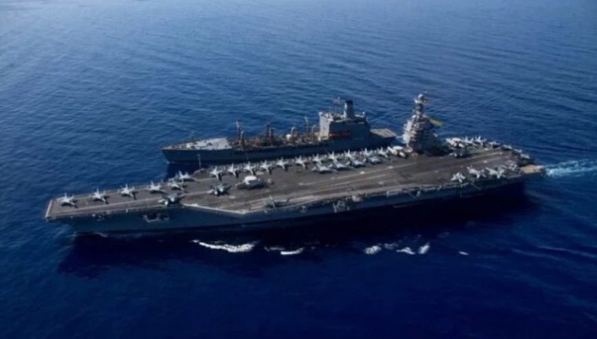 মিশন থামিয়ে বন্দরে ফিরছে অগ্নিকাণ্ডে ক্ষতিগ্রস্ত ইউএসএস জেরাল্ড আর ফোর্ড