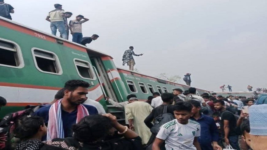 বগুড়ায় ট্রেন লাইনচ্যুত হওয়ায় আহত অন্তত ১১২, তদন্তে কমিটি গঠন