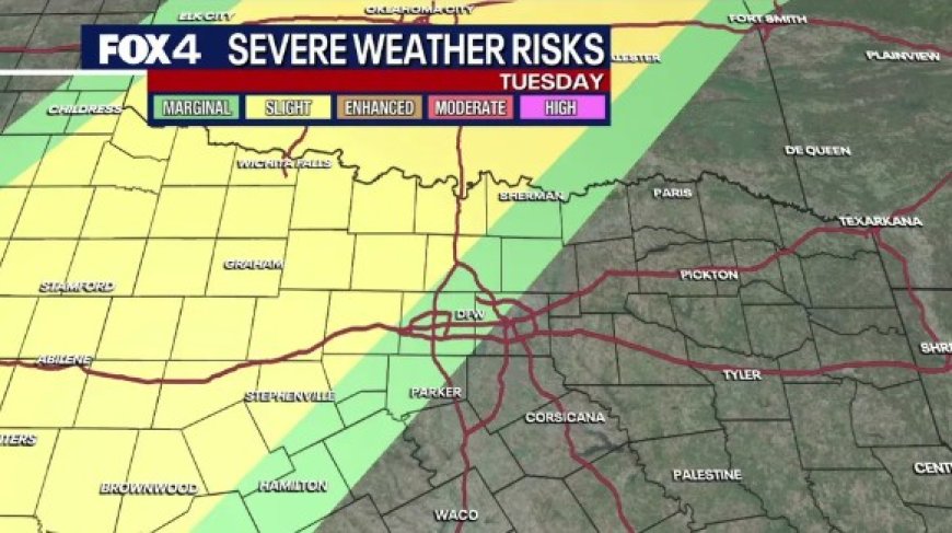 ডালাসে সপ্তাহজুড়ে বজ্রঝড়-শিলাবৃষ্টি ও টর্নেডোর ঝুঁকি
